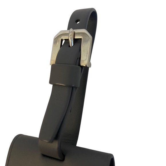 Authentic Goyard Gray All Leather Luggage Tag Ultra Rare Luxury Travel Accessory - Picture 3 of 8